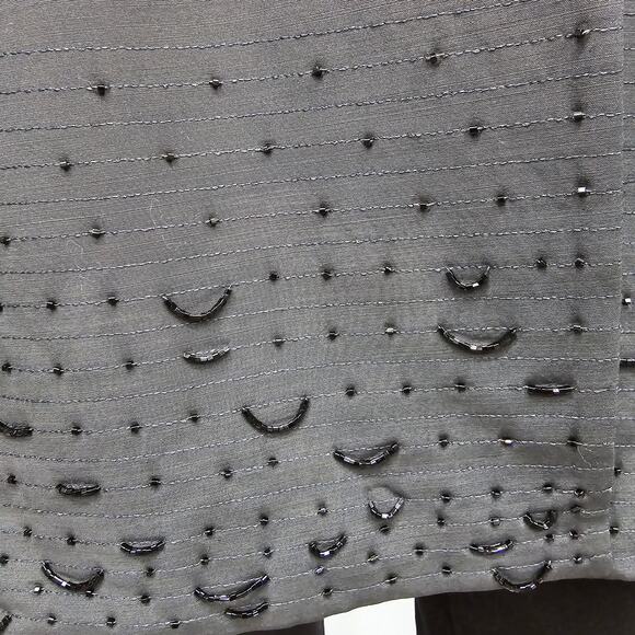 VALENTINO Miss V Blazer Jacket Bead Embellishment 14 / L Made in Italy Vintage - Picture 6 of 14